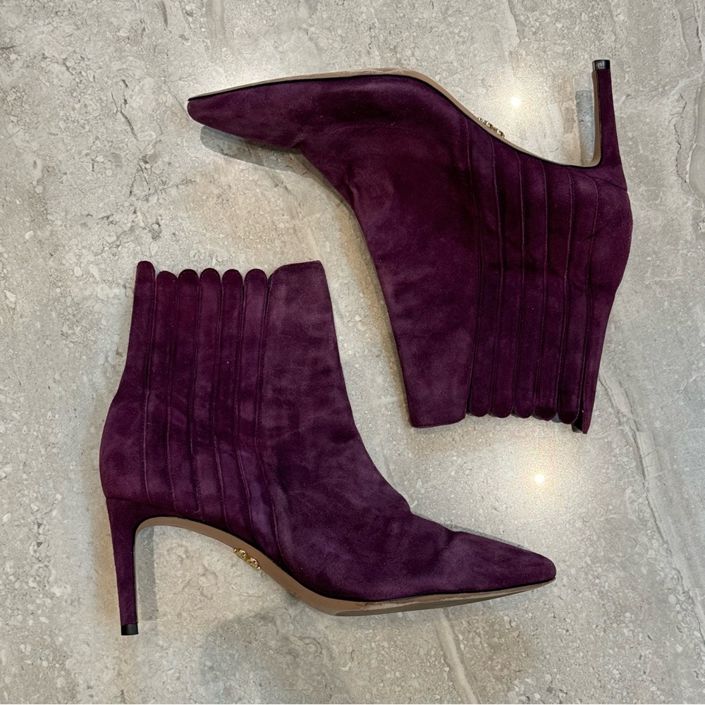 Elegant Purple Ankle Boots